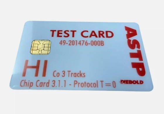 Diebold Nixdorf Hi-Co टेस्ट कार्ड ASTP 49201476000B ️ OEM चुंबकीय पट्टी कार्ड