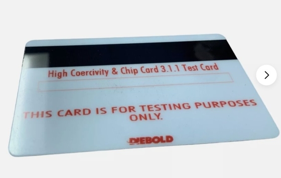 Diebold Nixdorf Hi-Co टेस्ट कार्ड ASTP 49201476000B ️ OEM चुंबकीय पट्टी कार्ड